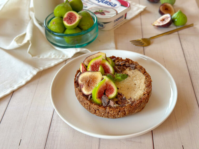 New York Cheesecake con Exquisa Fitline Highpro, formaggio spalmabile proteico