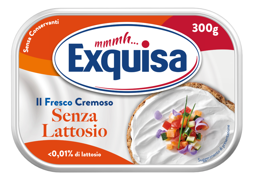 formaggio cremoso senza lattosio Exquisa